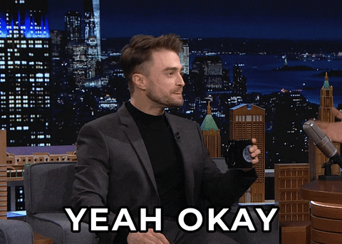 Yeah Okay Daniel Radcliff Tonight Show GIF
