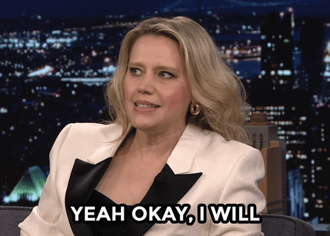 Yeah Okay Kate Mckinnon Wink GIF