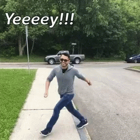 Yeeeey! Jumping For Joy GIF