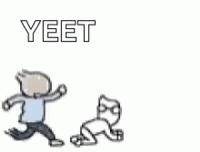 Yeet Kick Out Cartoon GIF