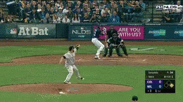 Yelich Ball Flies Off Outside Baseball Field GIF
