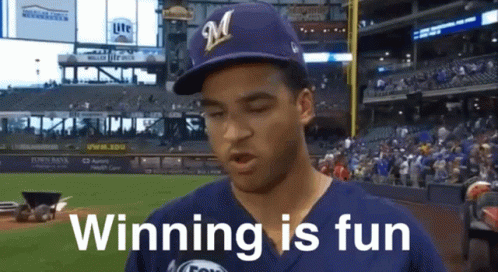 Yelich Winning Is Fun GIF