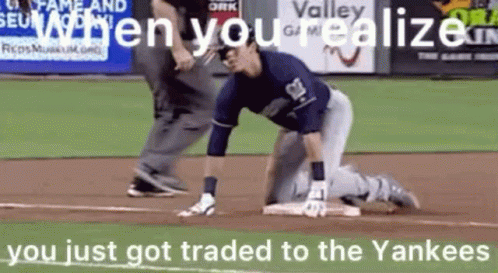 Yelich You Got Traded To Yankees GIF