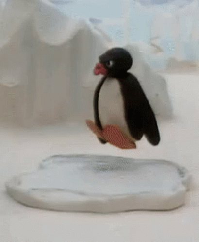 Yelling Melted Noot Noot Meme GIF