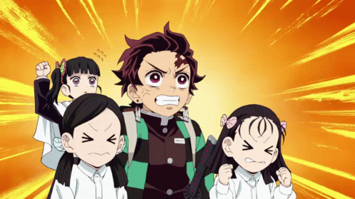 Yelling Tanjiro Kamado Kanao GIF