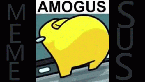 Yellow Among Us Amogus Sus GIF