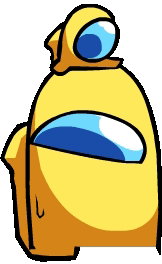 Yellow Among Us Big And Small GIF