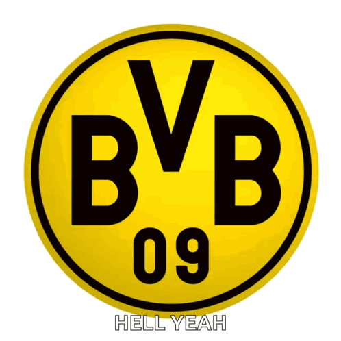 Yellow and Black BVB 09 Logo Saying Hell Yeah