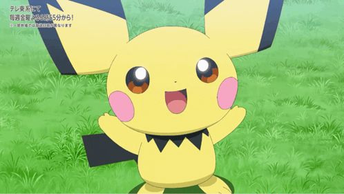 Yellow And Black Cartoon Character Standing In Field GIF