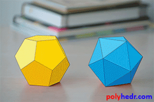 Yellow and Blue Geometric Shapes