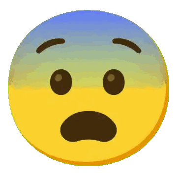 Yellow and Blue Smiley Surprised