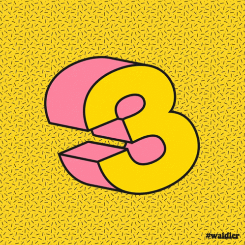 Yellow and Green Number 1 With Sprinkles