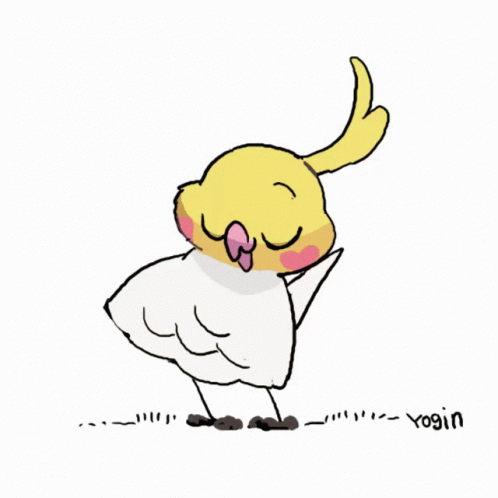 Yellow and White Bird Yogin