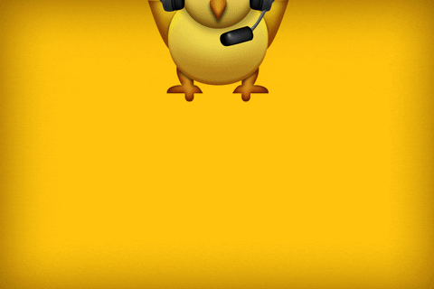 Yellow Baby Chick Game Time GIF