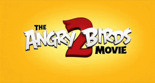 Yellow Background With Angry Birds Movie Logo