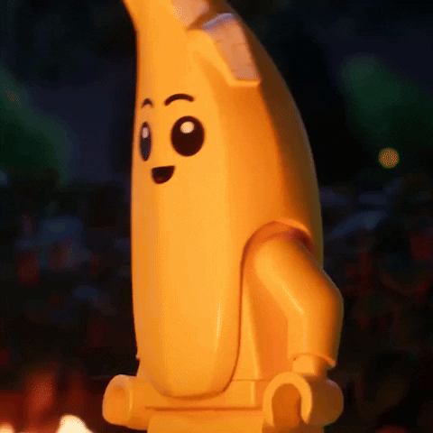Yellow Banana Lego Dancing GIF