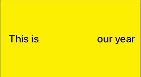 Yellow Banner Rearing Horse This Is Our Year