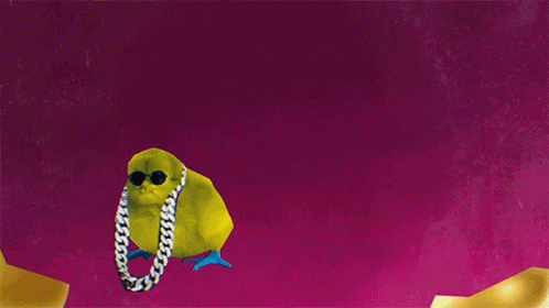 Yellow Bird Sunglasses Chain Purple Huh