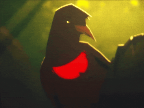 Yellow Bird With Tennis Ball And Fighter Jet GIF