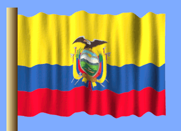 Yellow Blue And Red Flag With Eagle On Top GIF
