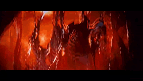 Yellow Blue Red Flag With Eagle On Top GIF