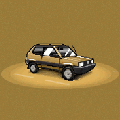 Yellow Car GIF