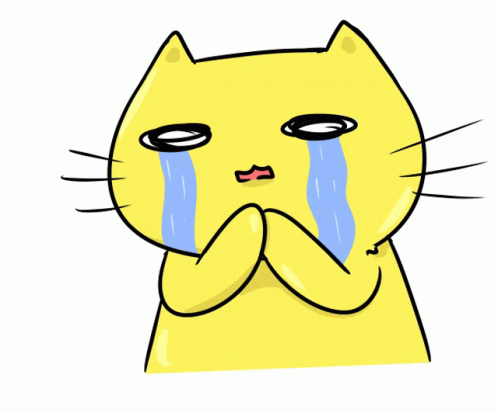 Yellow Cartoon Cat Screaming GIF