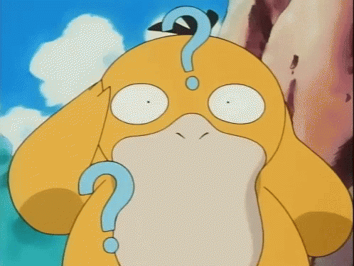 Yellow Cartoon Duck With Question Mark