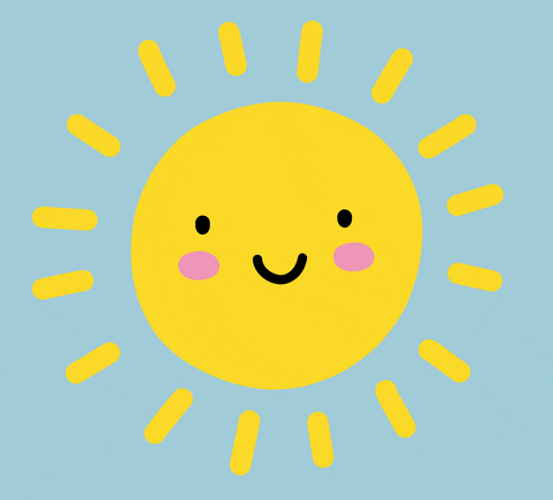 Yellow Cartoon Sun GIF 