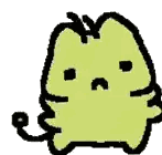Yellow Cat with Long Tail
