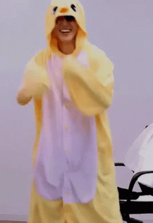 Yellow Chick Dancing Winner Winner Chicken Dinner GIF