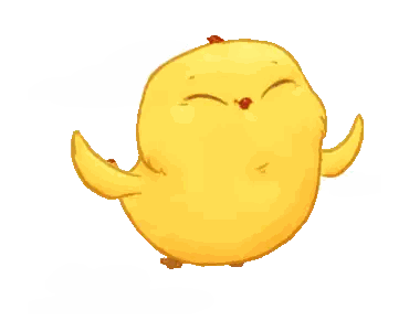 Yellow Chicken Smiling at Camera