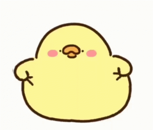 Yellow Chicken With Pink Face and Nose