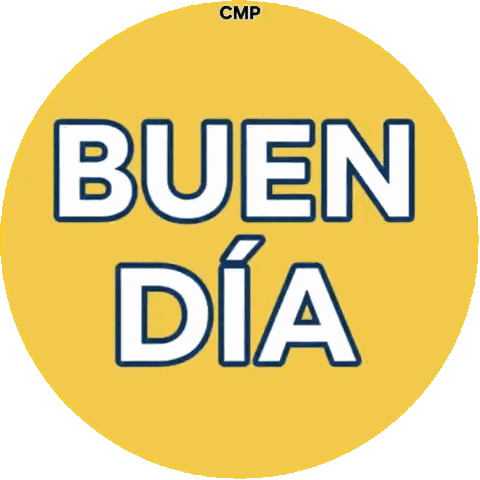 Yellow Circle with Buen Dia
