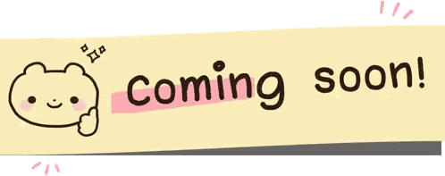 Yellow Coming Soon Sign With Teddy Bear Giving Thumbs Up