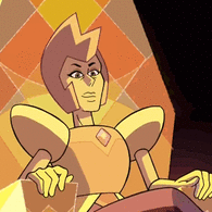 Yellow Diamond Sitting On His Throne GIF