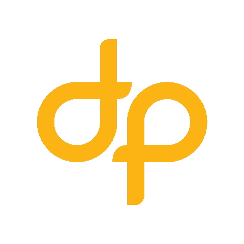 Yellow DP Logo With White Circle