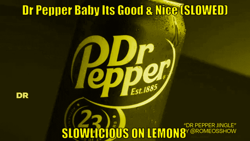 Yellow Dr Pepper Can