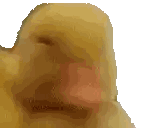 Yellow Duck Nose With Red Spot