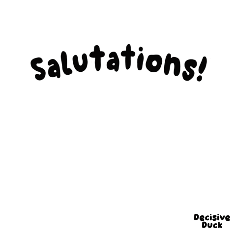 Yellow Duck Salutations GIF