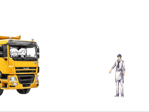 Yellow Dump Truck Saying DAF