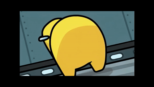 Yellow Energetic Twerking Among Us Meme GIF