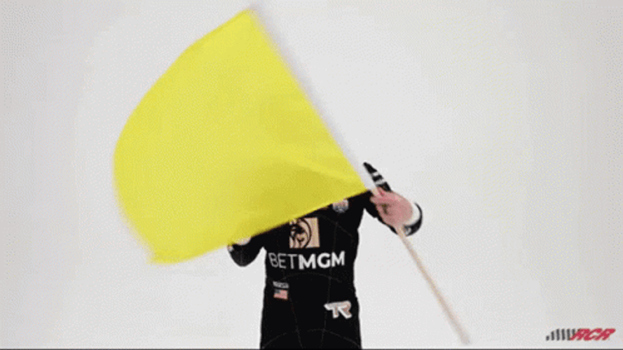 Yellow Flag Caution GIF