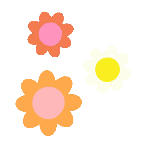 Yellow Flower With Pink Center and Three Others