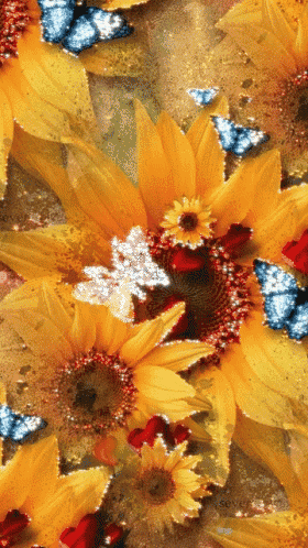 Yellow Flowers Gif GIF
