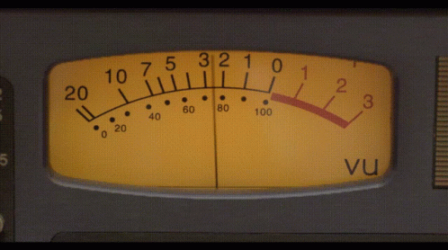 Yellow Gauge With VU on Bottom