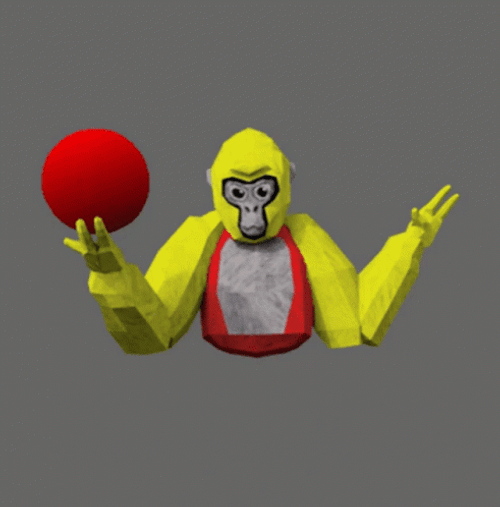 Yellow Gorilla Tag Is A Baller GIF