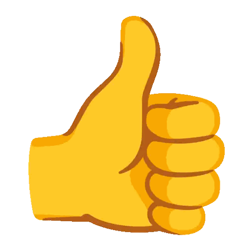 Yellow Hand Giving Thumbs Up