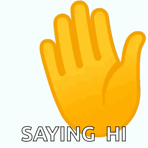 Yellow Hand Saying Hi