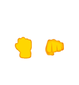 Yellow Hand Showing Middle Finger